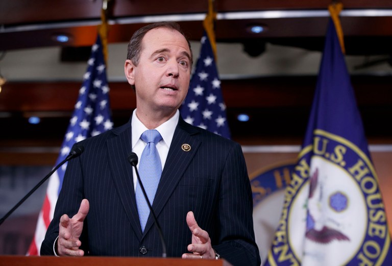 Rep. Adam Schiff, D-Calif., called on Nunes to recuse himself in a statement posted on Twitter. (AP Photo/J. Scott Applewhite)