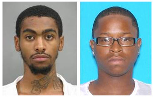 Craig Wilson, left, and Andrew Devon Allen are being sought in connection with Monday's NoMa shooting that left 13 wounded.