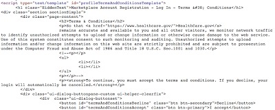 Obamacare Website Source Code Revised to Remove ‘No Reasonable Expectation Of Privacy’