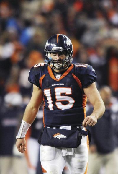 Chris Schneider/AP
Broncos quarterback Tim Tebow threw for 316 yards last week vs. the Steelers.
