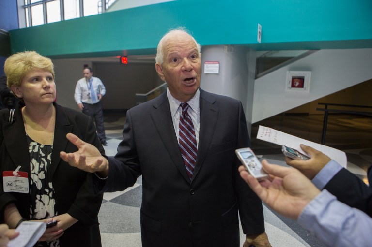 Sen. Ben Cardin, D-Md., railed against Congress' failed handling of the federal budget process in Maryland on Monday. (Graeme Jennings/Examiner)