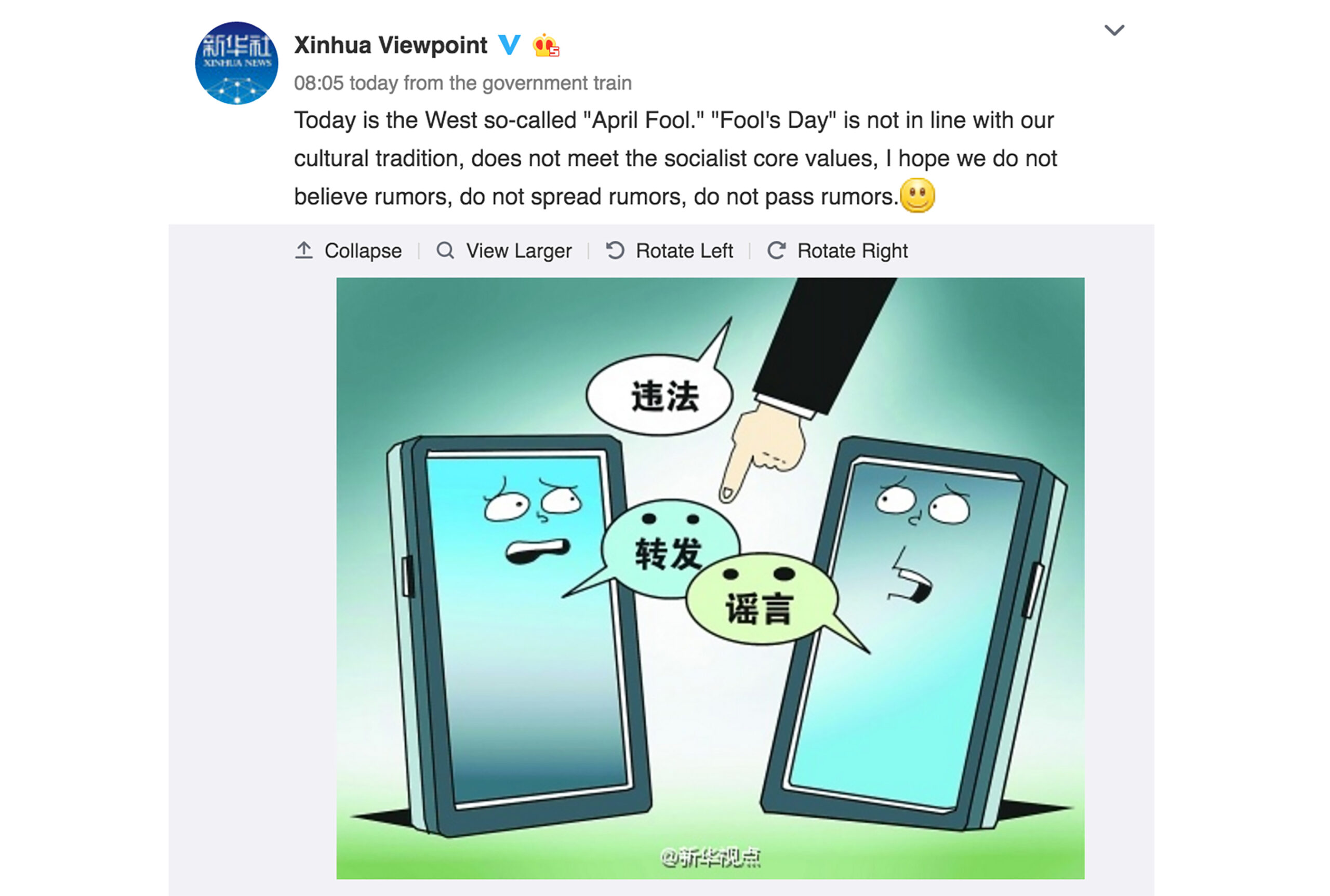 China: April Fool’s Day ‘not in line with our cultural tradition’