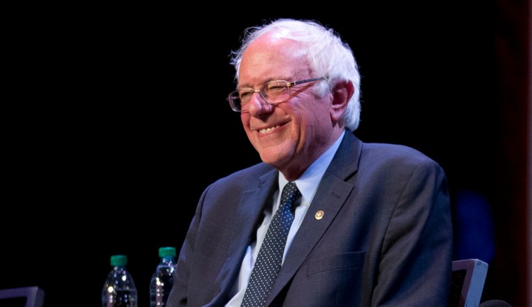 Sen. Bernie Sanders, I-Vt., is the most popular member of the U.S. Senate, according to a poll released Tuesday. (AP Photo/Mary Altaffer, File)