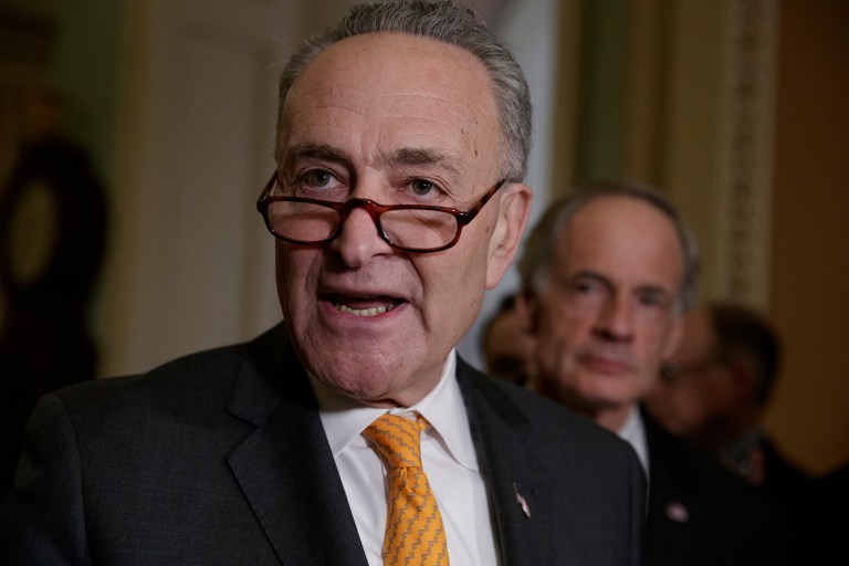 Senate Minority Leader Chuck Schumer is leading a filibuster against Judge Neil Gorsuch's nomination to the Supreme Court arguing that Gorsuch should reach a 60-vote threshold. (AP Photo/J. Scott Applewhite)