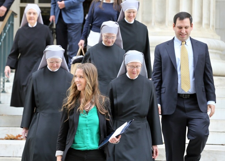 The case is called Zubik v. Burwell and is led by a charity run by Catholic nuns called Little Sisters of the Poor. (AP Photo)
