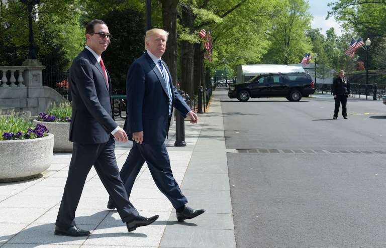 Trump is aiming to lower the corporate tax rate by 20 percentage points. (AP Photo/Susan Walsh)