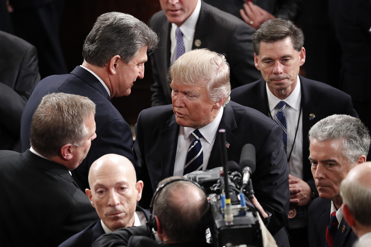 225,000 liberals sign petition to fire Manchin after he hugged it out with Trump