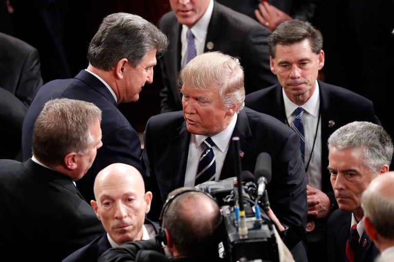 Sen. Joe Manchin, D-W.Va., represents a state where Trump carried every single county. (AP Photo/Pablo Martinez Monsivais)