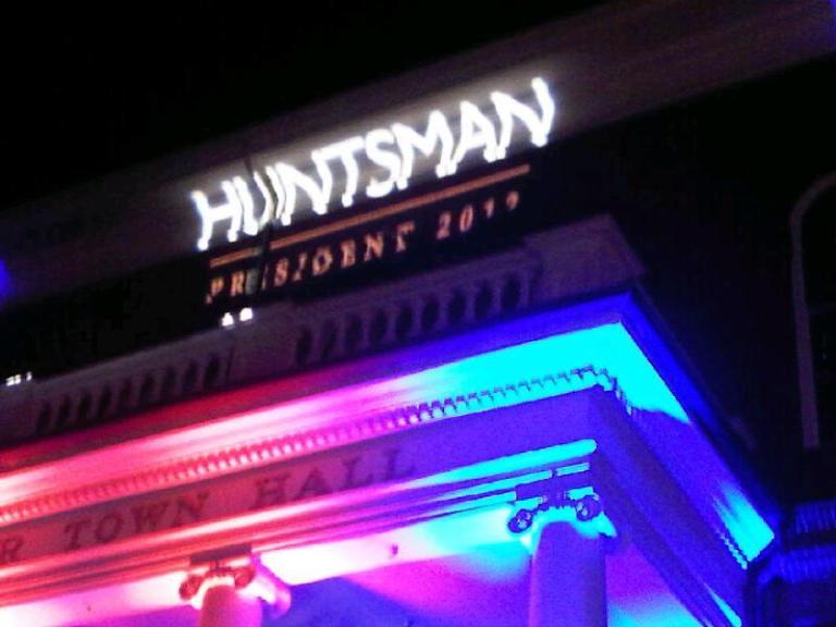 Huntsman primary-eve rally in Exeter, N.H. Why?