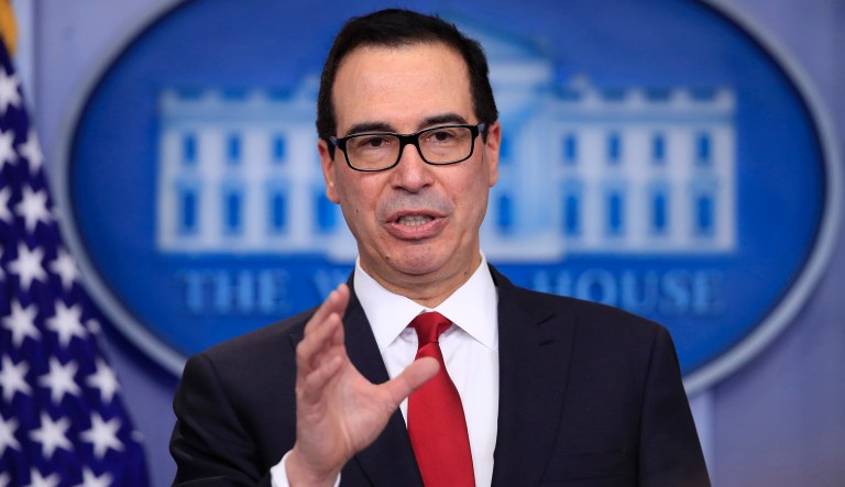 Treasury Secretary Steven Mnuchin said that 