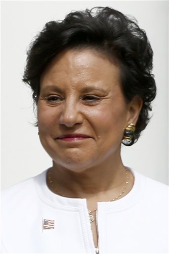 Penny Pritzker, President Obama's nominee for Commerce Secretary, listens as Obama speaks in the Rose Garden of the White House in Washington, Thursday, May 2, 2013, where the president made the announcment. (Photo: Charles Dharapak/AP)