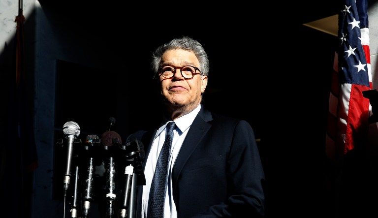 Sen. Al Franken, D-Minn., wants to have it both ways, it seems. He's been a champion of women's rights, but would rather not apologize or concede any ground when it comes to the women who have accused him of sexual misconduct. (AP Photo/Alex Brandon)