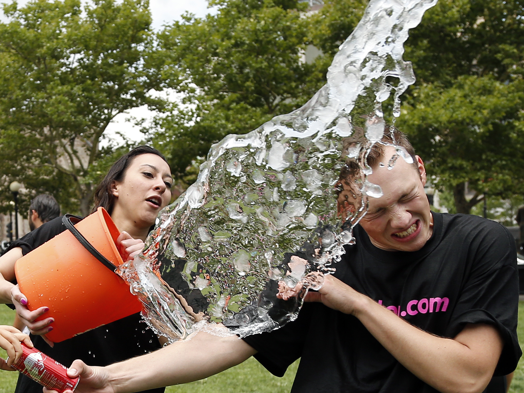 Soaked for charity: Ice bucket challenges get cool
