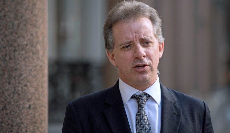 After Trump had won the nomination, the Free Beacon dropped the project. It was at that point that Democratic operatives swooped in, bringing along with them former British spy Christopher Steele. (Victoria Jones/PA via AP)