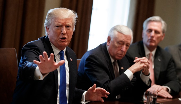 Video of the meeting between President Trump and lawmakers did not show Trump assuring Sen. Dianne Feinstein that he 