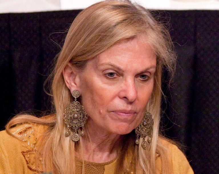 Jane Hartley, CEO of Observatory Group, LLC, attends a meeting of the Economic Club of New York, Monday, April 11, 2011. (AP Photo/Mark Lennihan)