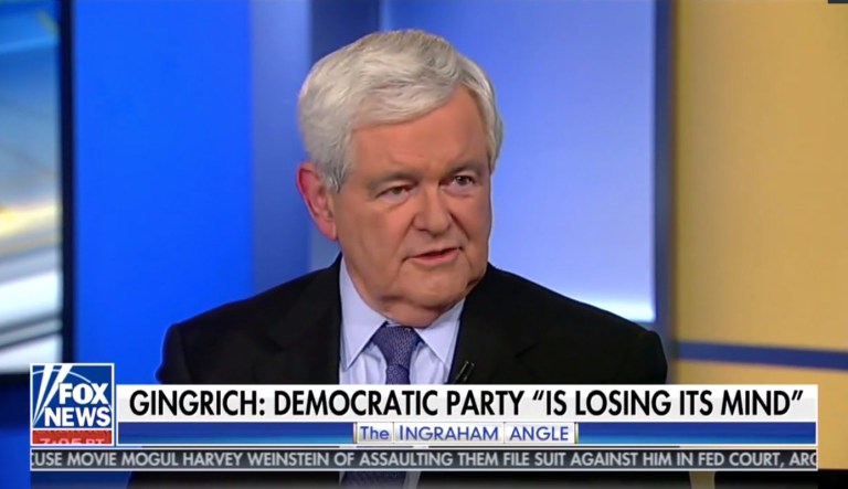 Former House Speaker Newt Gingrich on Fox News Wednesday described the increasing number of calls for Sen. Al Franken, D-Minn., to resign as a 