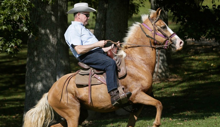 Moore is facing off against Democratic challenger Doug Jones for Attorney General Jeff Sessions former Senate seat. (AP Photo/Brynn Anderson, File)