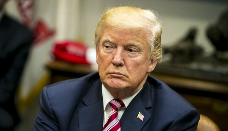 President Trump suggested that Republicans should repeal Obamacare's individual mandate and divert those fund to the tax reform bill. (Al Drago/Bloomberg)