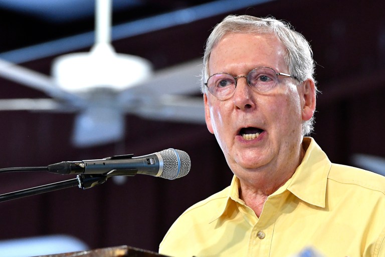 Senate Republican Leader Mitch McConnell is demanding answers from the Obama administration about the cost of a proposed campaign geared towards promoting healthcare exchanges created under Obamacare. (AP Photo/Timothy D. Easley)