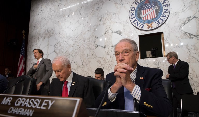 The Iowa senator said he expects to personally vote for the 10-hour transcripts to be released. (AP Photo/J. Scott Applewhite)