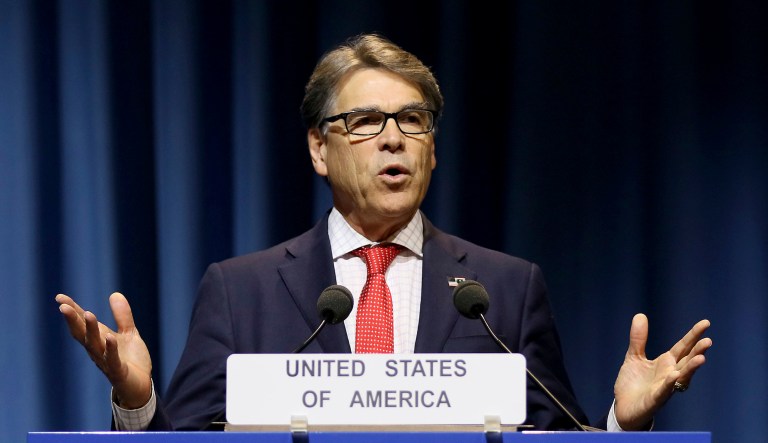 Energy Secretary Rick Perry will lead an interagency U.S. delegation to talks with the Saudis in London on Friday, two administration officials and three outside advisers said. (AP Photo/Ronald Zak, File)