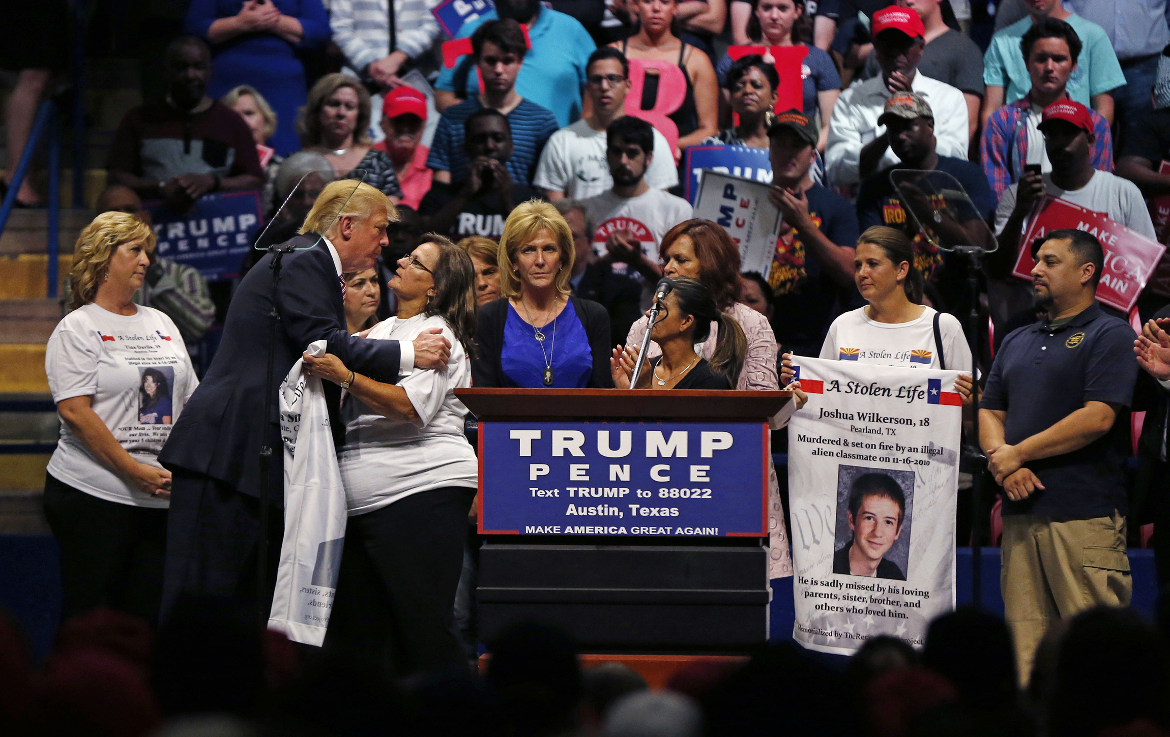 Trump gives mic to crime victims of illegal immigrants