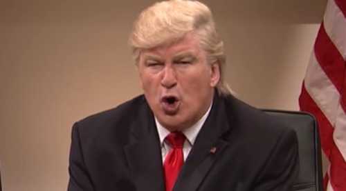 Alec Baldwin has found a new way to mock Donald Trump. (Screen shot)