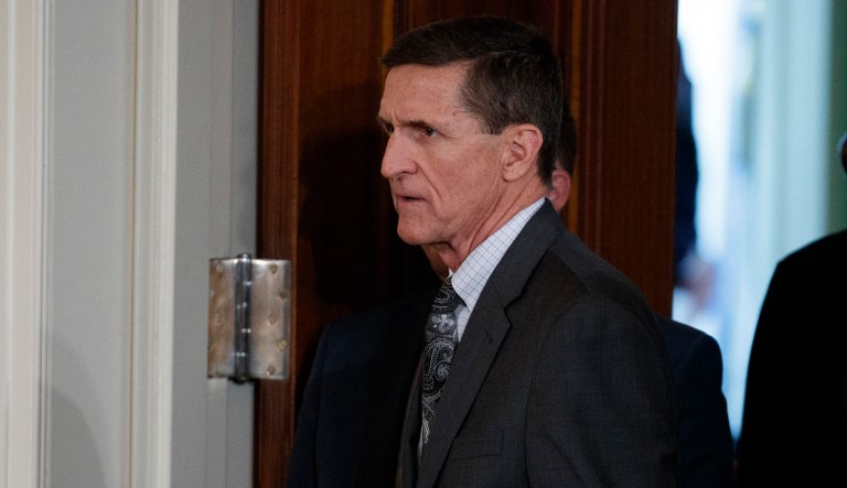 Former White House national security adviser Mike Flynn discussed the plan with Turkish officials, which would involve Flynn and his son, Michael Flynn Jr., delivering cleric Fethullah Gulen to the Turkish government. (AP Photo/Evan Vucci)