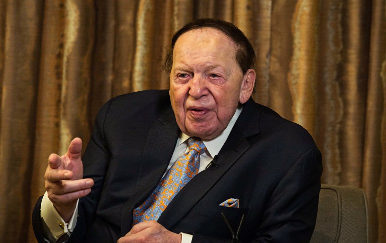 Sheldon Adelson has already pledged to put up as much as $100 million to help get Trump elected in November. (Lam Yik Fei/Bloomberg, File)