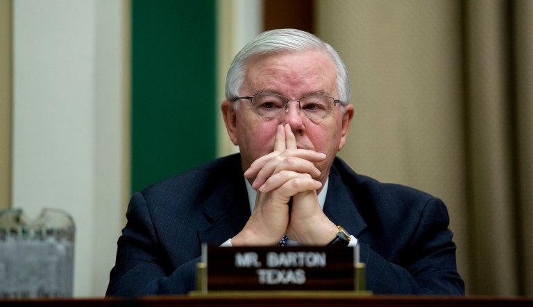 An anonymous Twitter account began circulating the photo that shows a naked man resembling Rep. Joe Barton, R-Texas. (Andrew Harrer/Bloomberg)
