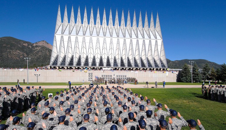 An official at the Air Force Academy apologized for 
