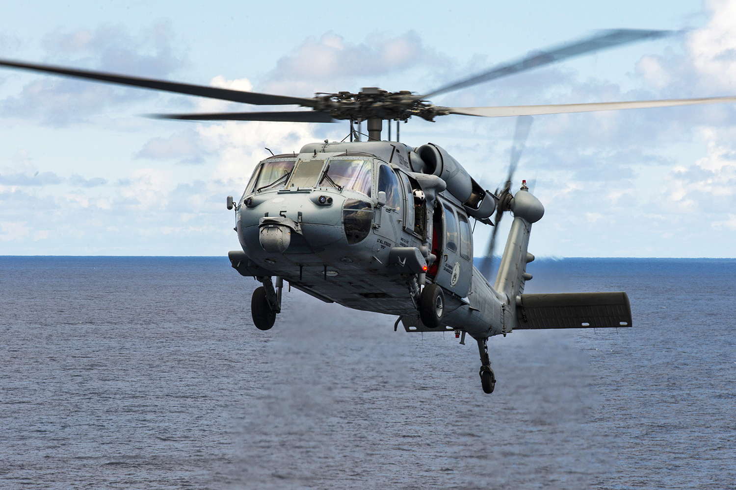Navy Seahawk helicopter crashes, crew rescued