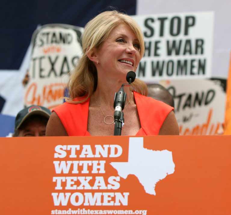 Wendy Davis, Texas state senator and gubernatorial candidate, became a feminist hero in 2013 after standing for 11 hours in defense of late-term abortion. (Getty Images File)