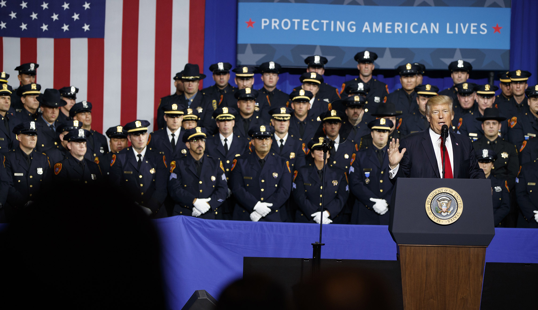 Trump to cops as they arrest suspects: ‘Please don’t be too nice’