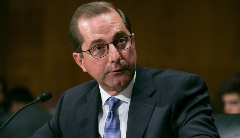 Alex Azar, President Trump's HHS secretary nominee, served as the head of Eli Lilly's U.S. division from 2012 to 2017. During that time, the price of the Eli Lilly-made insulin drug Humalog rose from $122 for a vial in 2013 to $274 in 2017. (Graeme Jennings/Washington Examiner)