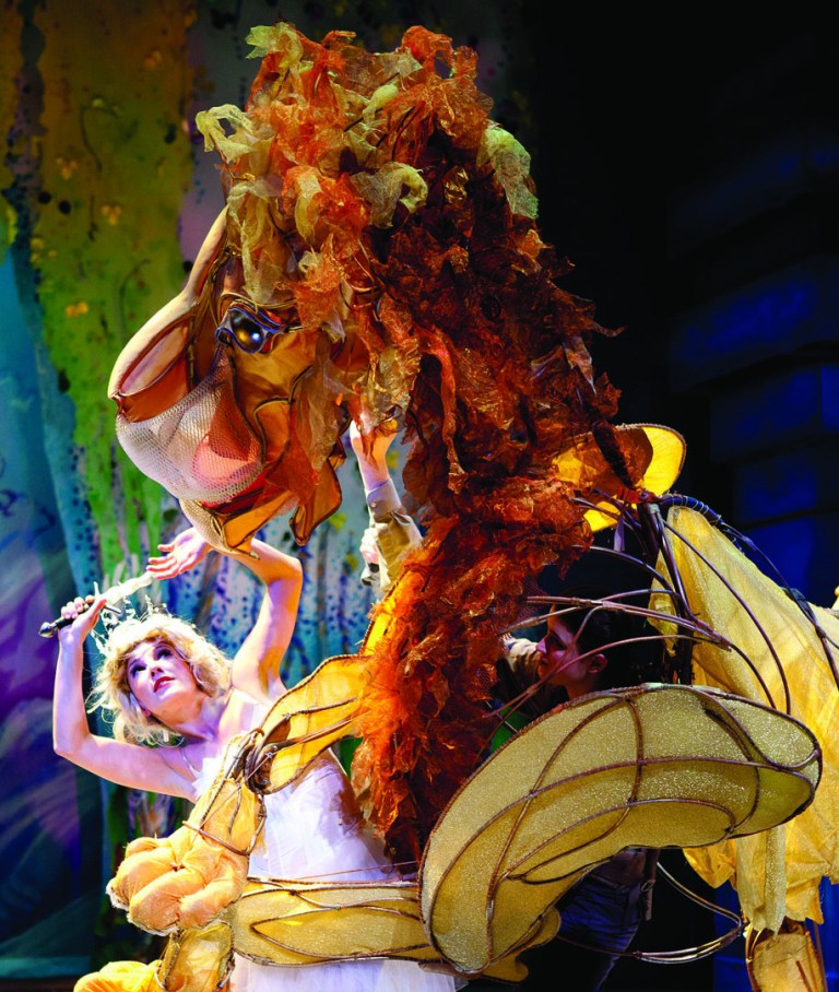 Novel told through music, dance and puppetry