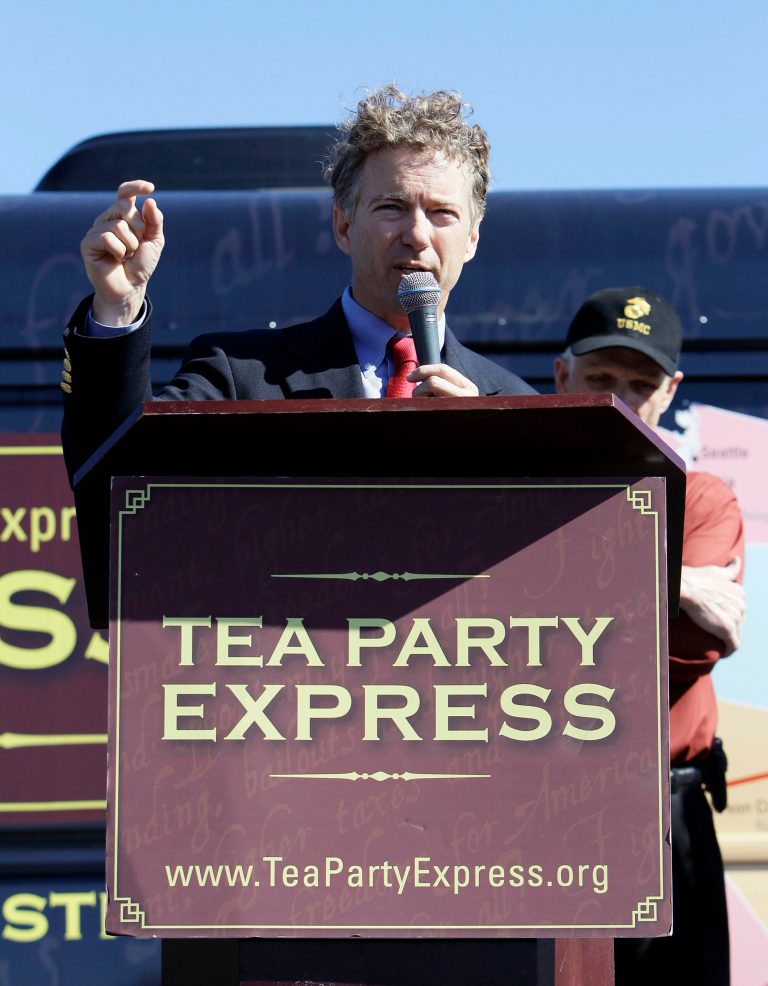 The election of Tea Party conservatives like Rand Paul indicated the end of K Street's stronghold on the GOP. (AP Photo/Ed Reinke)