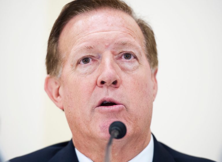 Rep. Randy Weber, R-Texas, has a new bill with 19 other Republicans that would allow qualified people to carry guns in school zones, which the lawmakers say would help deter mass casualty events. (Photo By Tom Williams/CQ Roll Call) (CQ Roll Call via AP Images)