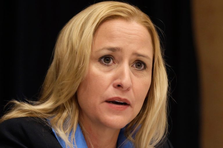 Republican candidate for Arkansas attorney general Leslie RutledgeÂ is no longer registered to vote in the state, even though she's had a state-issued voter registration card since 2013. (AP Photo/Danny Johnston)