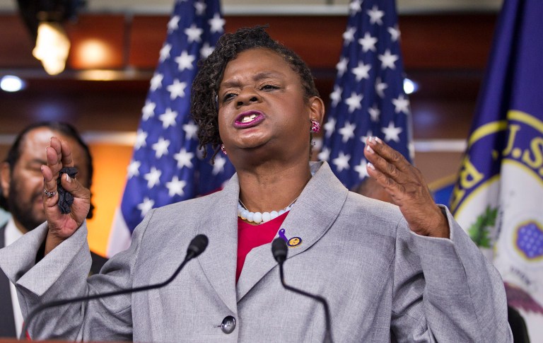 Rep. Gwen Moore, D-Wis., has proposed legislation aimed at forcing anyone claiming $150,000 in itemized deductions on their tax returns to submit to a drug test. (AP Photo/J. Scott Applewhite)