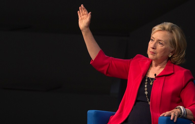 Hillary Clinton dismissed the fierce criticism of the way she treated foundation contributors during her diplomatic tenure. (Susana Gonzalez/Bloomberg)