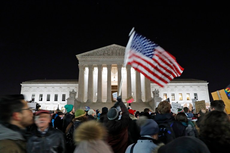 The day of protest appears to be taking precedent over April 22 Earth Day celebrations. (AP Photo/Alex Brandon)
