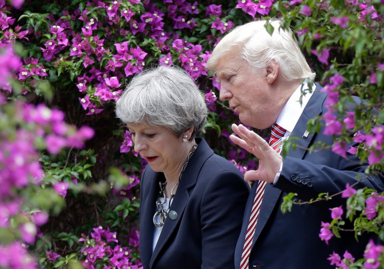 Offered a choice between a state visit this year or next, for both Britain and Trump, the best option is 2018. (AP Photo/Luca Bruno)