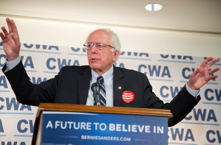 Sanders said had union leaders listened to their rank and file members, he might have won the nods instead. (AP Photo/Manuel Balce Ceneta)