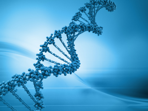 Digital illustration of a dna