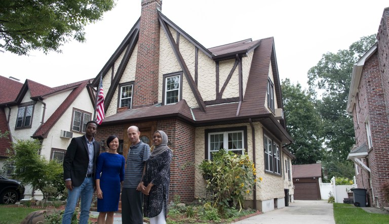 Refugees who stayed at Trump's childhood home said their stay was enlightening and painful. (AP Photo/Mary Altaffer)