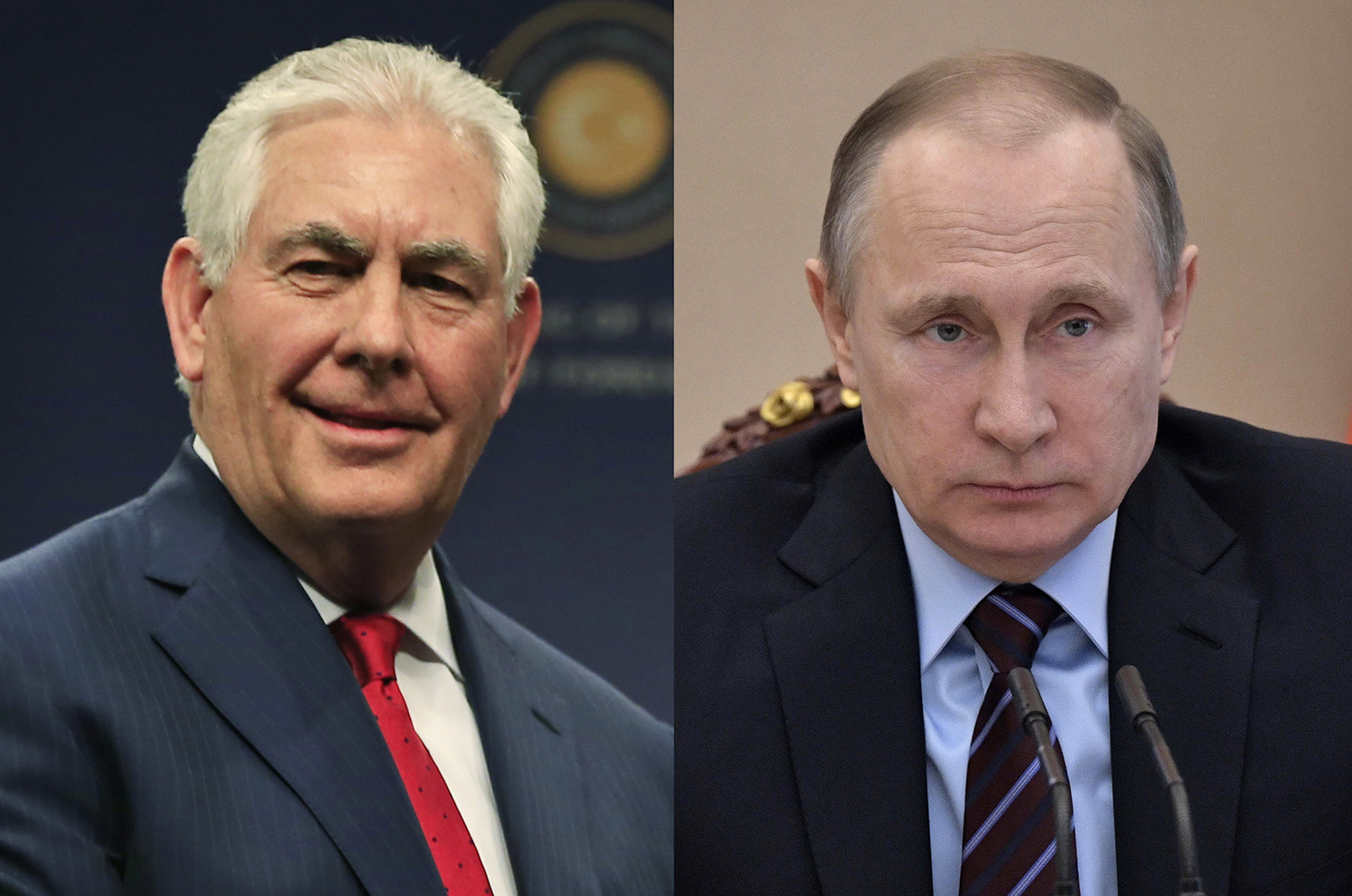 Secretary of State Rex Tillerson meets with Putin in Russia