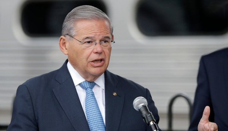 The Democratic senator is facing 18 criminal counts. The case is now in the hands of the jury. (AP Photo/Julio Cortez, File)