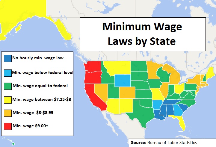 Geographic diversity of fast food protests demonstrates futility of a federal minimum wage